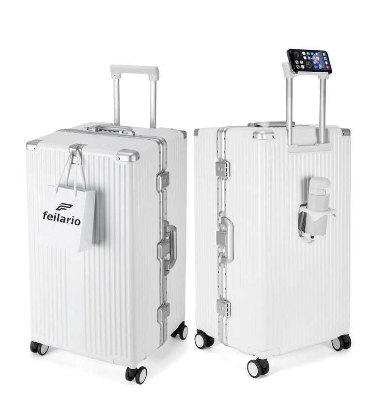 Super Large Aluminum Spinner Luggage Cup-Holder