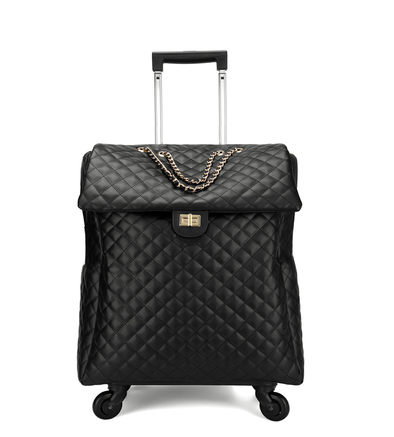 Embroidered Leather Underseat Duffel