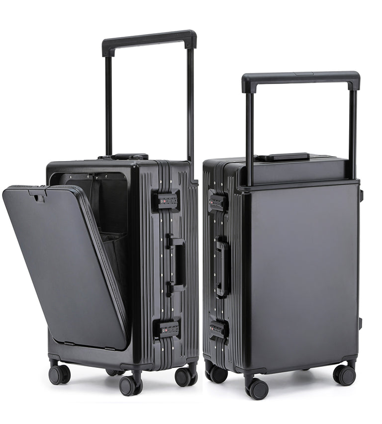 Aluminum Frame TSA Carry-On Spinner Luggage