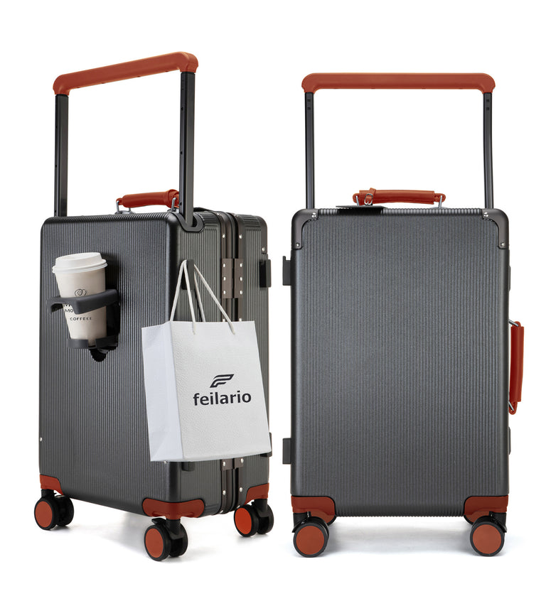 Wide Handle Aluminum Frame Carry-On Luggage