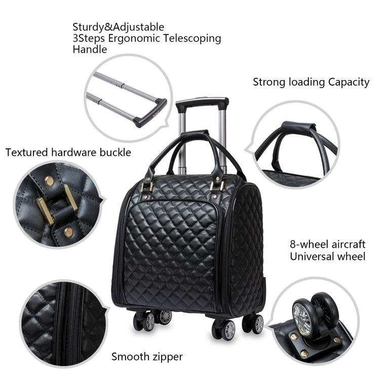 Rugged Aluminum Zipperless Carry-On Spinner Luggage