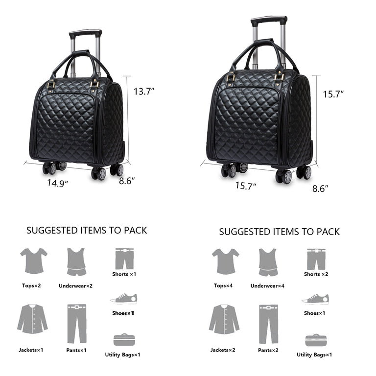 Rugged Aluminum Zipperless Carry-On Spinner Luggage