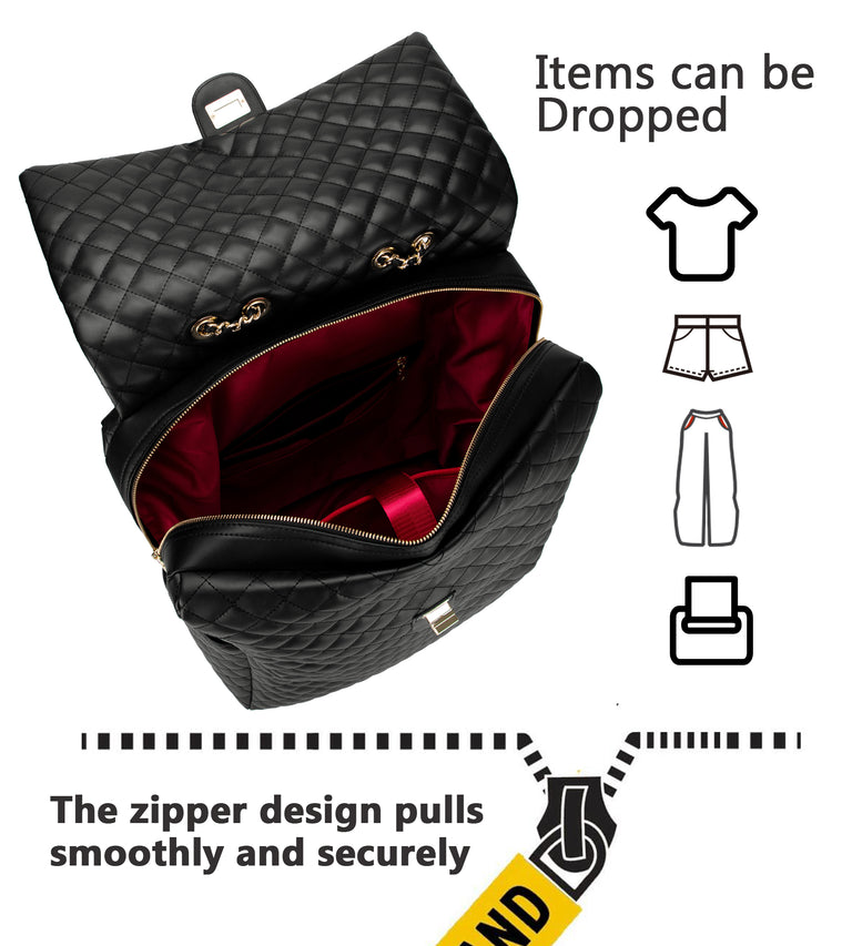 Embroidered Leather Underseat Duffel