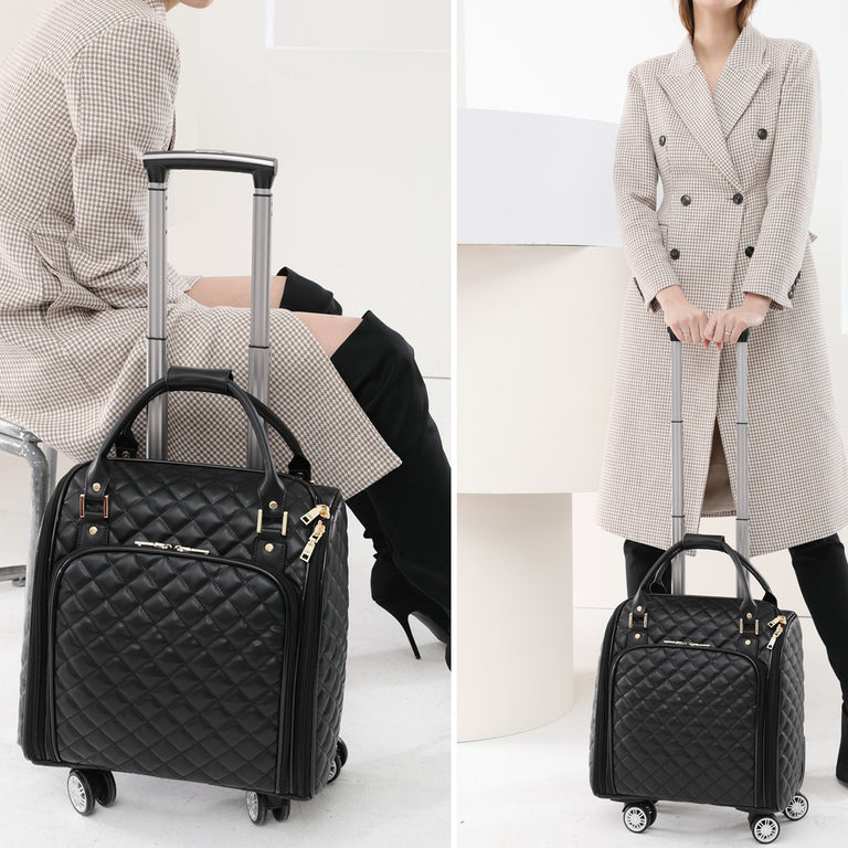 Rugged Aluminum Zipperless Carry-On Spinner Luggage