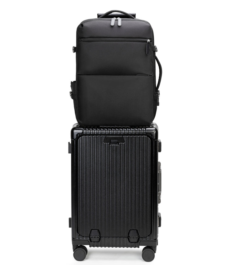 All-in-One Aluminum Spinner Carry-On Luggage